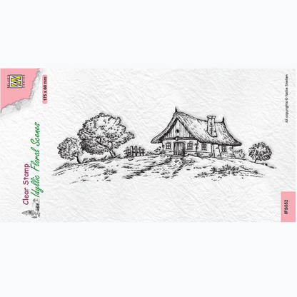 Clear Stamp - Nellie's Choice - Idyllic Floral Scenes: Country House IFS052