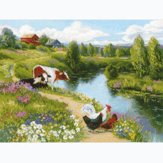Embroidery kit - By The River