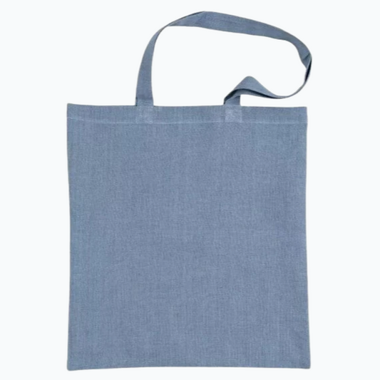 Embroidery Tote Bag - Blue