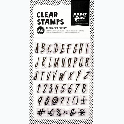 Clear Stamp - A6 Alphabet Funky