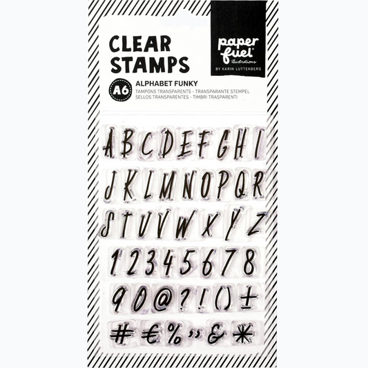 Clear Stamp - A6 Alphabet Funky