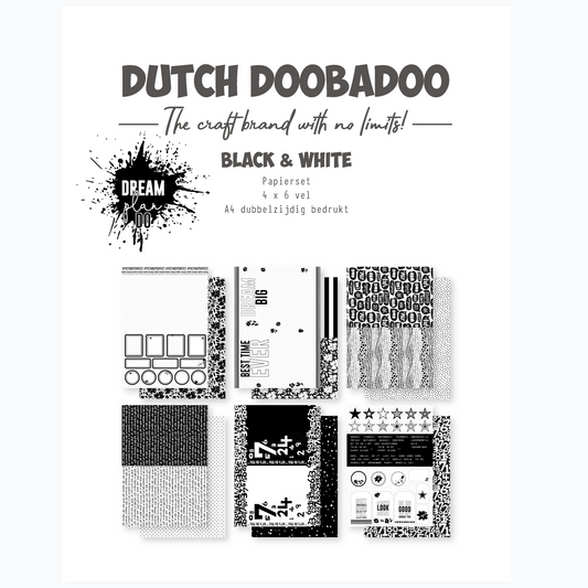Paper Set - DDBD Paper Planner Set - Black &amp; White
