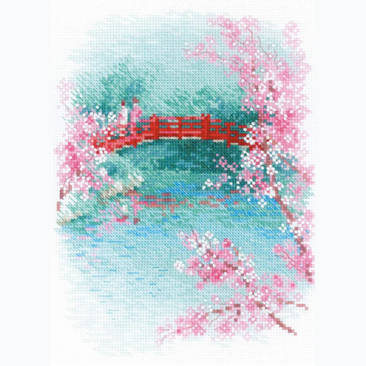 Borduurpakket - Sakura Bridge