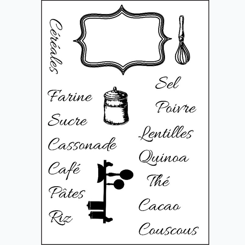 Clear Stamp - Franse Ingrediënten