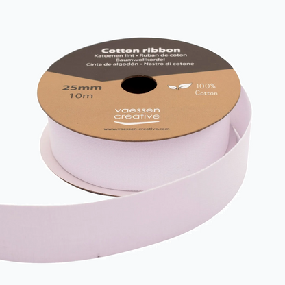 Lint Katoen - Wit - 25mm