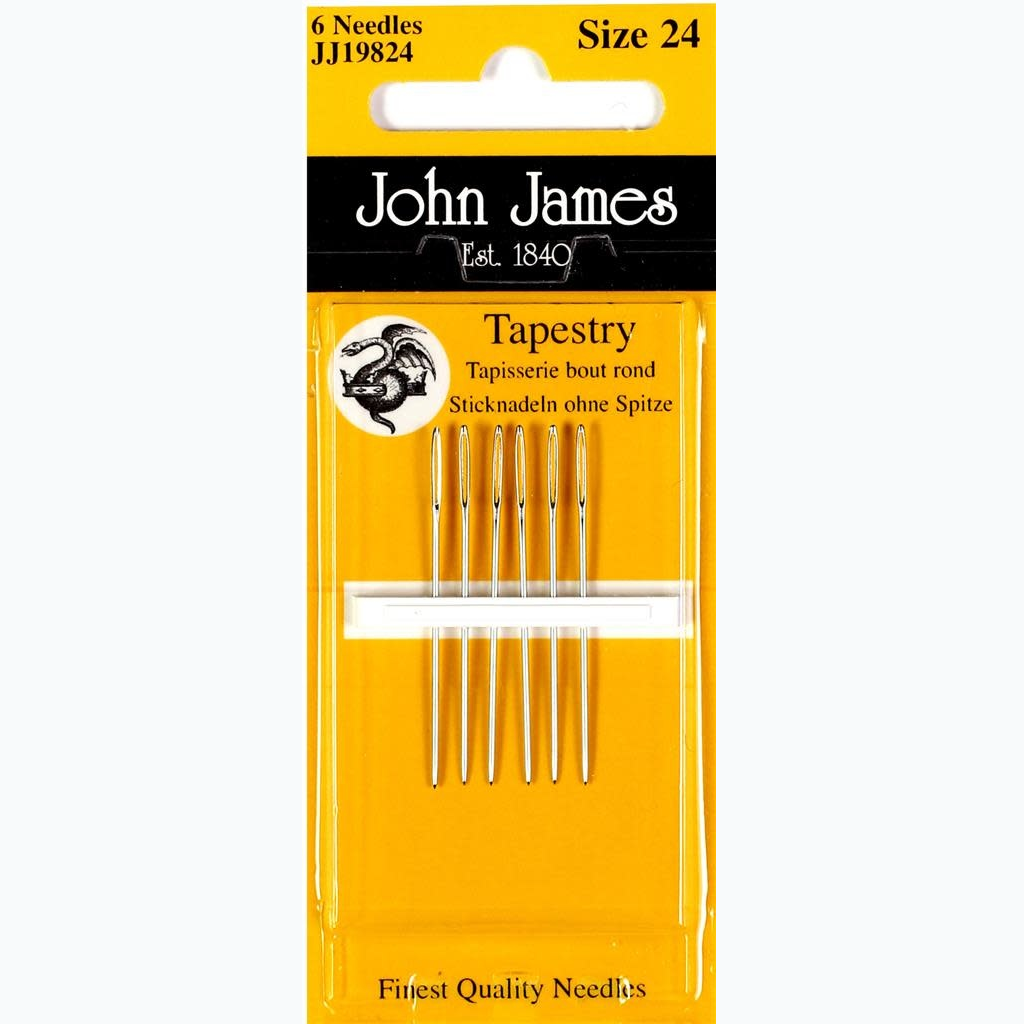 Embroidery Needles Tapestry - Blunt Point - Number 24