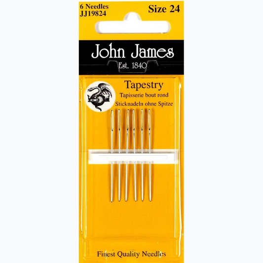 Embroidery Needles Tapestry - Blunt Point - Number 24