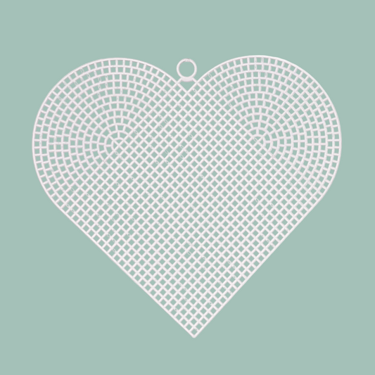 Plastic Canvas Heart Large