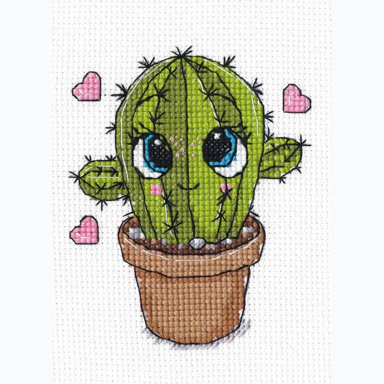 Kruissteek Borduurpakket - Little Cactus S1277