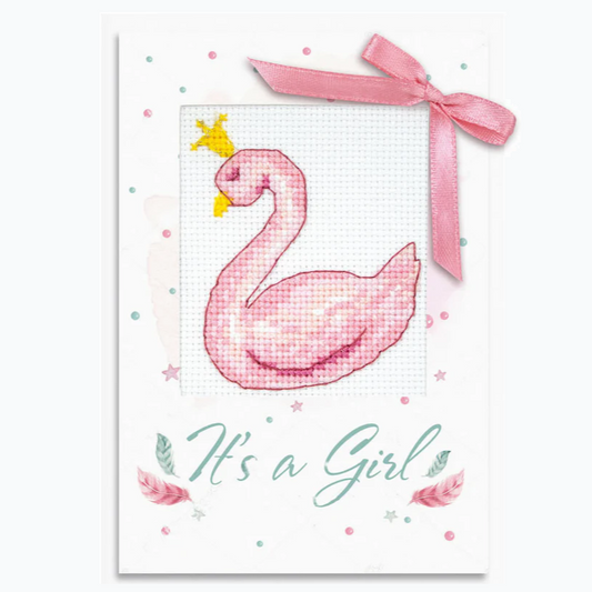 Greeting Card Embroidery Kit - It's A Girl
