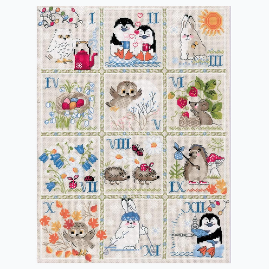 Embroidery kit - Forest Calendar 1979