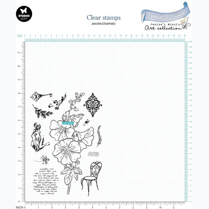 Clear Stamp - Romantic Moments - Hollyhock