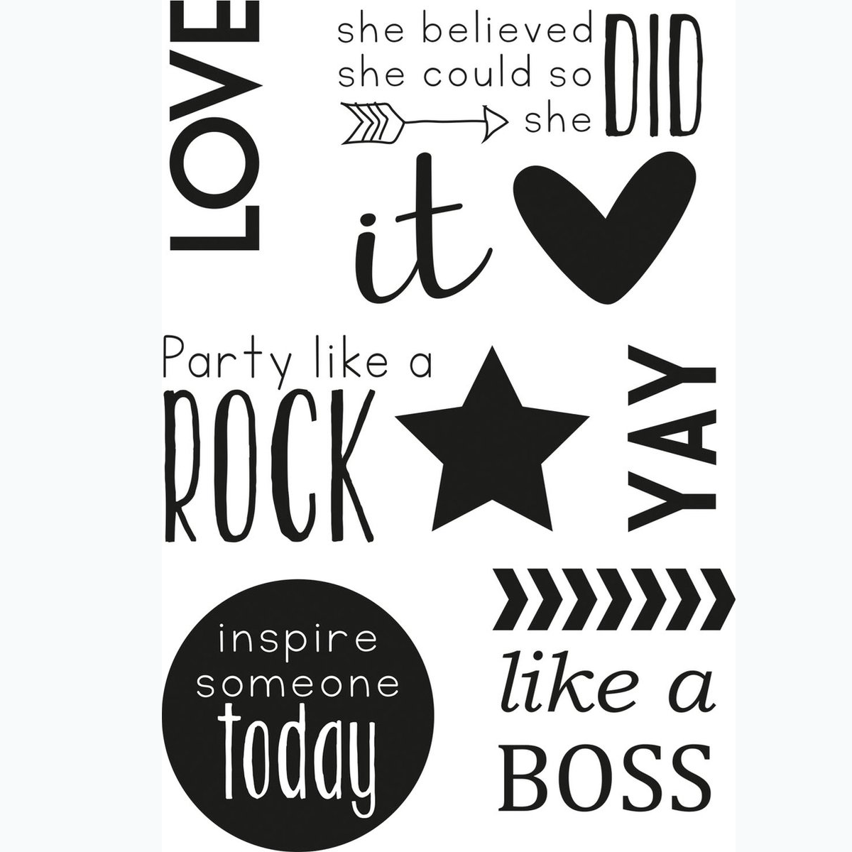 Clear Stamp - A6 Love It