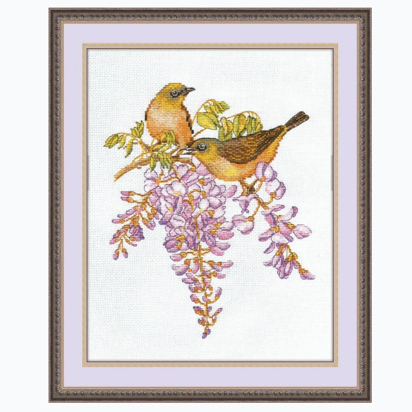 Embroidery kit - White-Eyed Birds S945