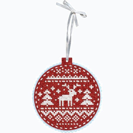 Embroidery kit Christmas tree ornament - Deer ST-972