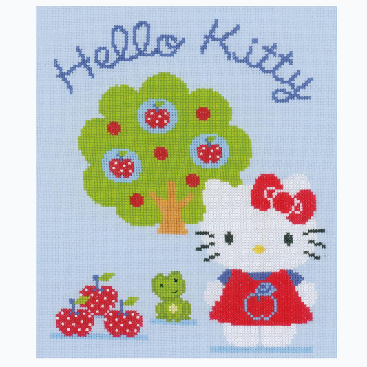 Borduurpakket - Hello Kitty Met Appelboom PN-0150488
