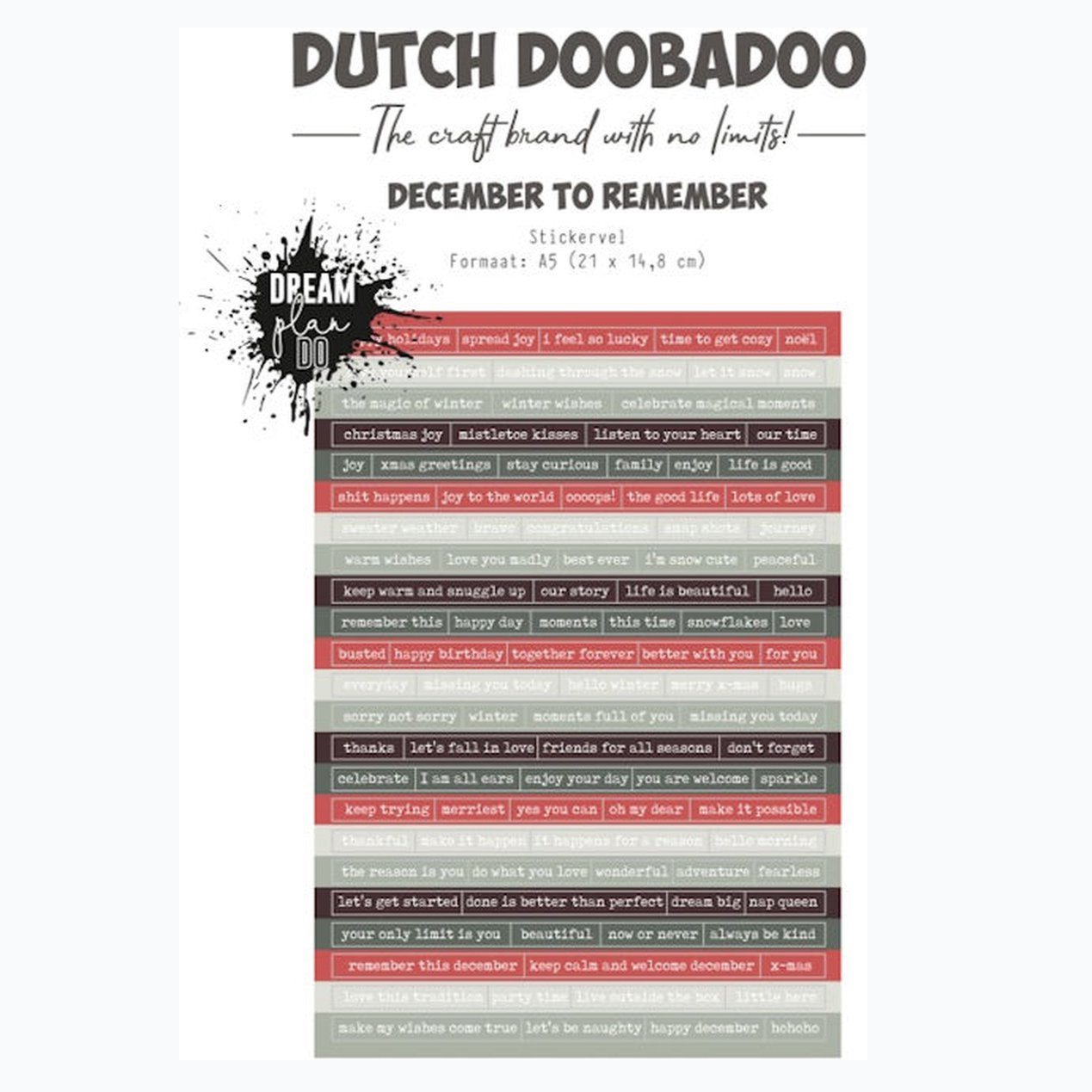 DDBD Sticker Art - December To Remember