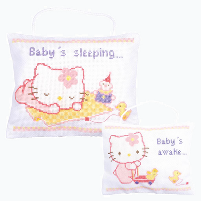 Kit de broderie pendentif - Hello Kitty endormie / éveillée PN-0150203
