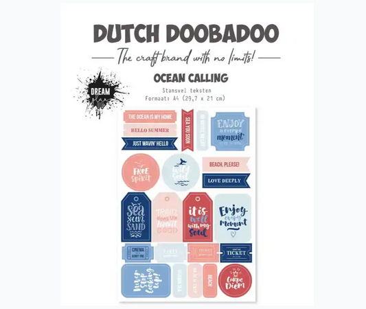 DDBD Die-Cut Sheet - Ocean Calling