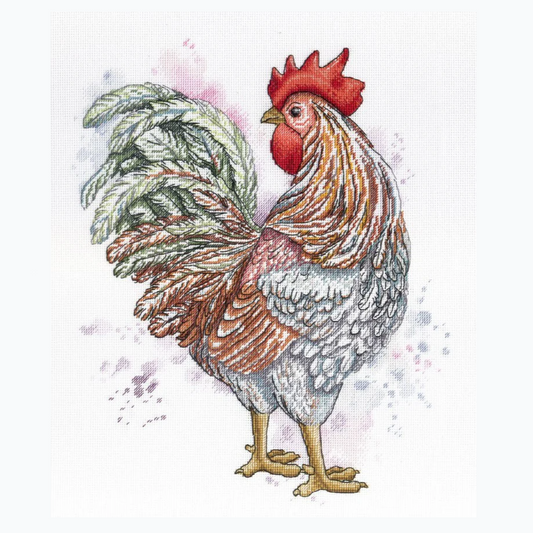 Embroidery kit - Rooster HB-596