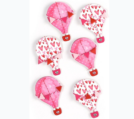 3D Stickers - Hot Air Balloon