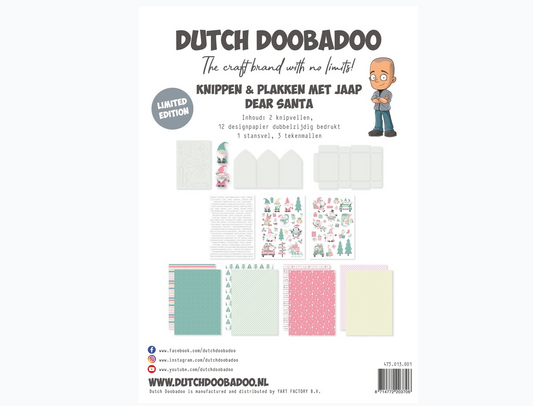 Papierset - DDBD Dear Santa - Knippen en Plakken met Jaap