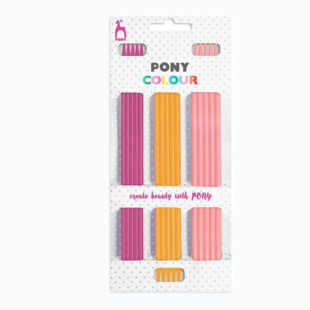 Pony Colour Sokkennaalden Set - 20cm - 3.50-4.50mm