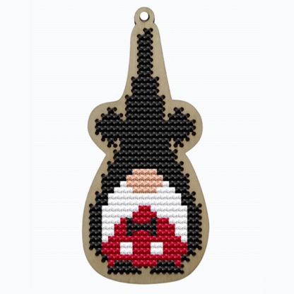 Embroidery Kit Christmas Tree Ornament - Gnome In A Smoking Suit