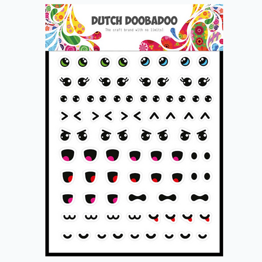 DDBD Sticker Art - Kawaii Face A5