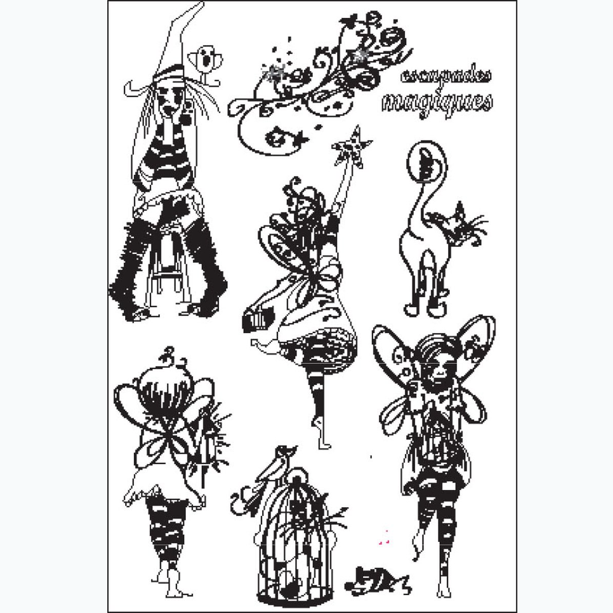 Clear Stamp - Feeën