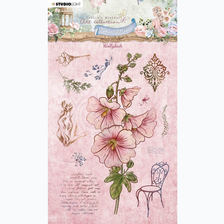 Clear Stamp - Romantic Moments - Hollyhock