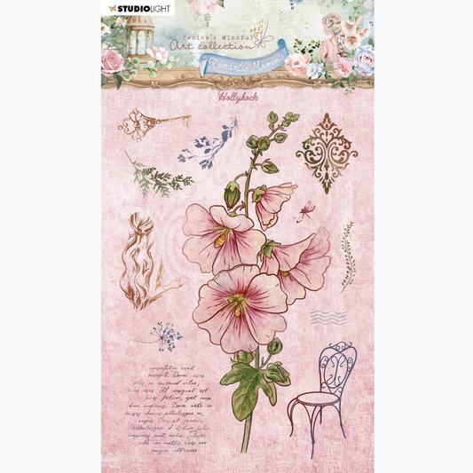 Clear Stamp - Romantic Moments - Hollyhock