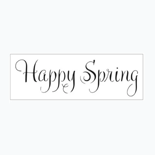 Stencil - Happy Spring