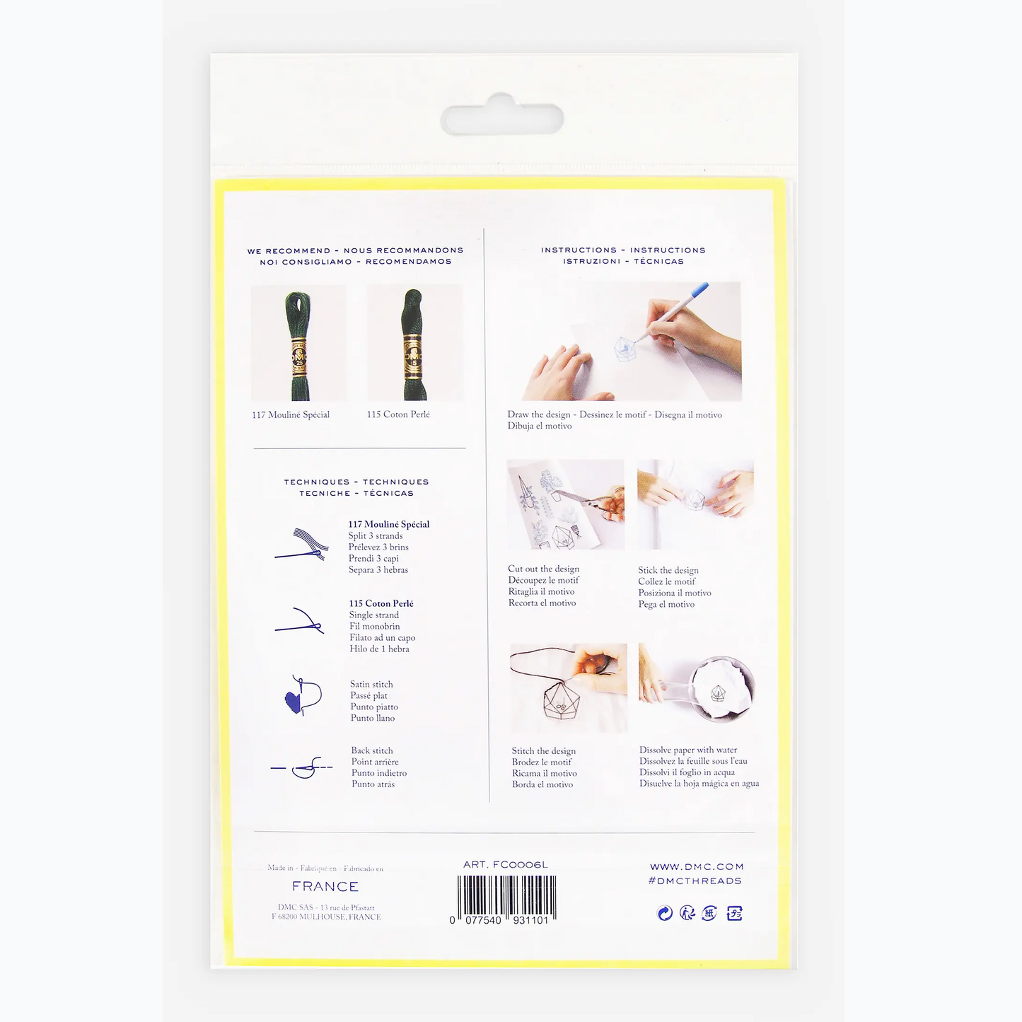 Papier magique - Toile hydrosoluble