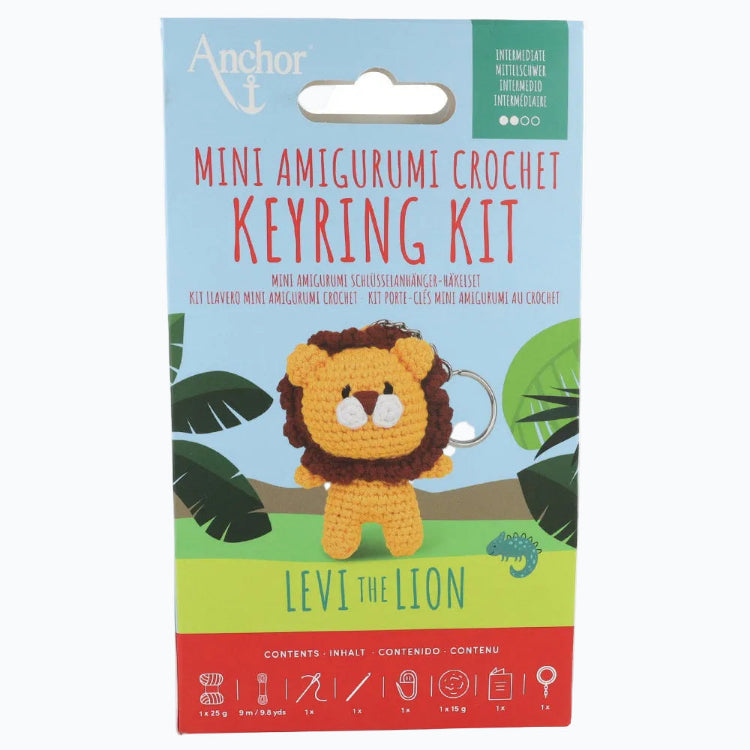 Anchor Mini Amigurumi Haak Kit - Sleutelhanger Leeuw