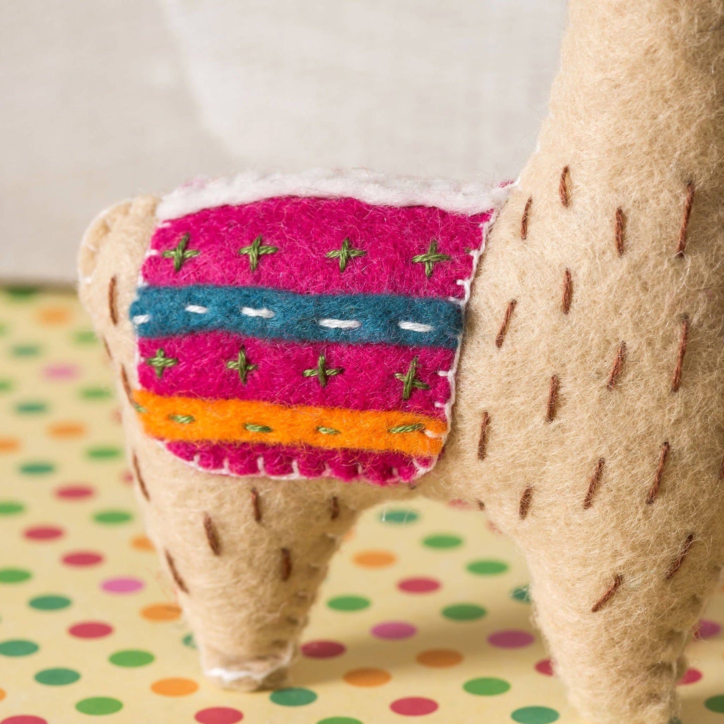 Llama felt craft kit
