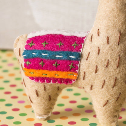 Llama felt craft kit