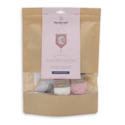 Kit de crochet DIY - Décoration murale en forme de lune