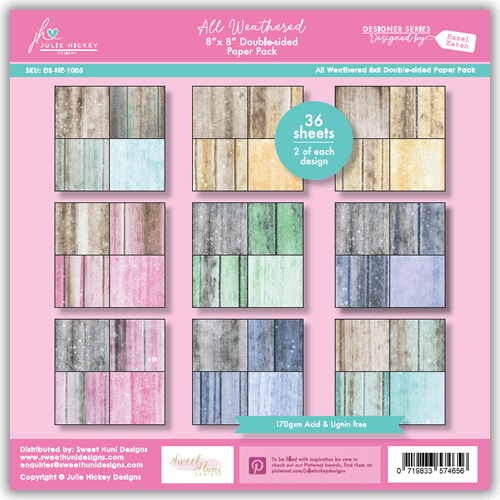 Pack de papier - All Weathered 20,5 x 20,5 cm