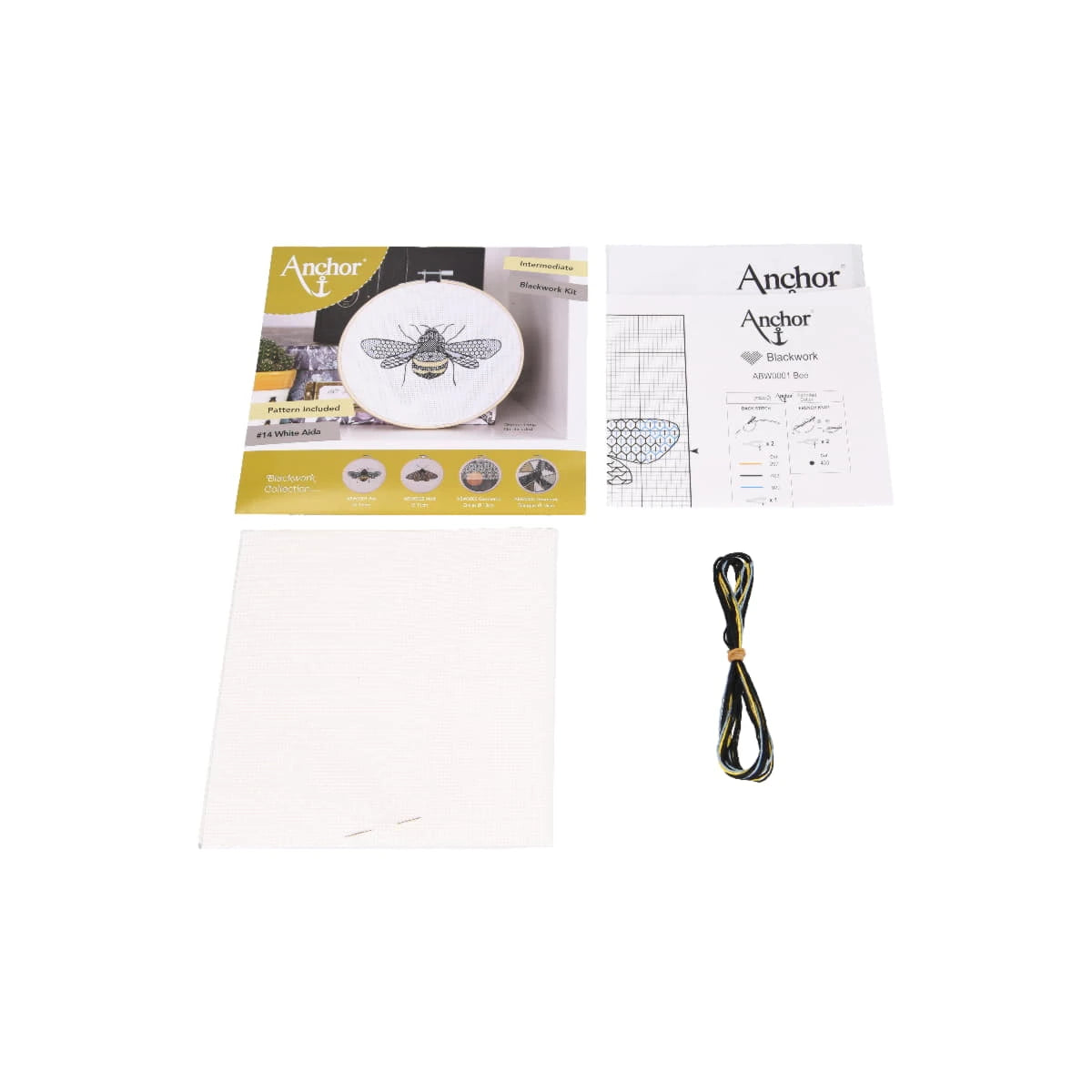 Embroidery kit Blackwork - Bee ABW0001