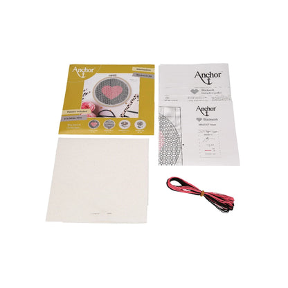 Embroidery kit Blackwork - Heart