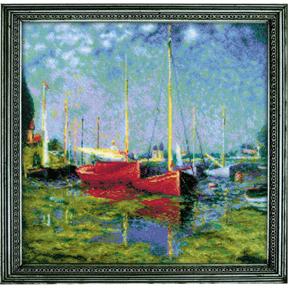 Embroidery kit - Argenteuil, After C. Monet's Painting 1779
