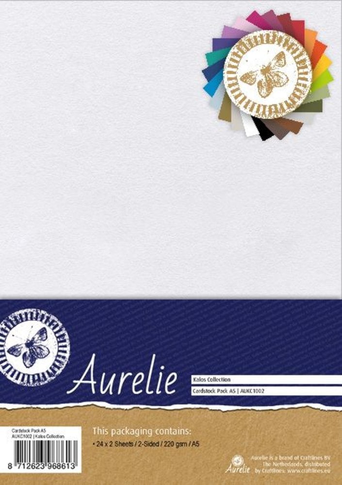 Aurelie Kalos Collection Cardstock Pack A5