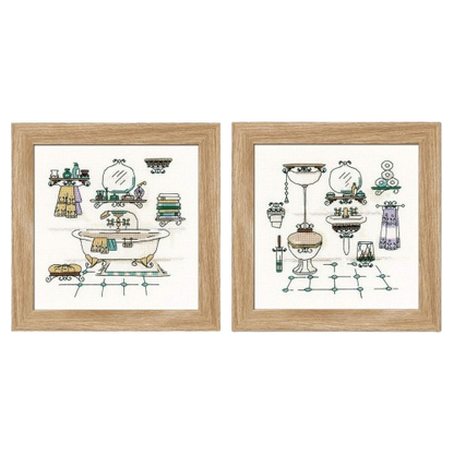 Embroidery kit - Bathroom Interior