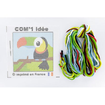 Borduurpakket Voor Kinderen - Toekan