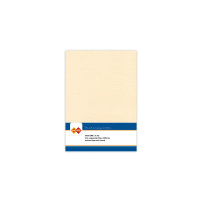 Papier cartonné en lin - A5 - 10 feuilles - Couleurs variées