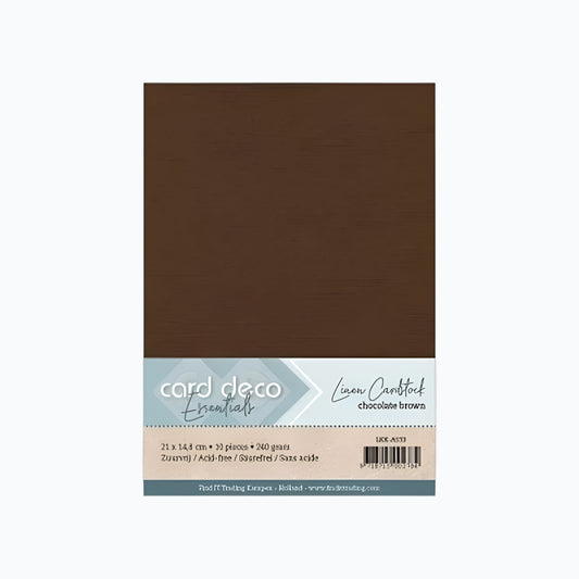 Linen Cardstock - A5 - 10 Vellen - Verschillende Kleuren
