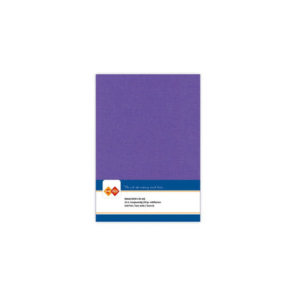 Papier cartonné en lin - A5 - 10 feuilles - Couleurs variées