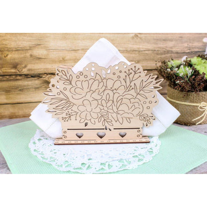 Embroidery Kit Napkin Holder - Flower Arrangement SO-090