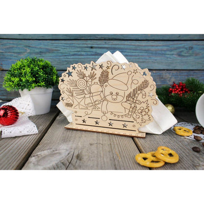 Embroidery kit - Napkin holder - "New Year Is Coming" (MP Studia)